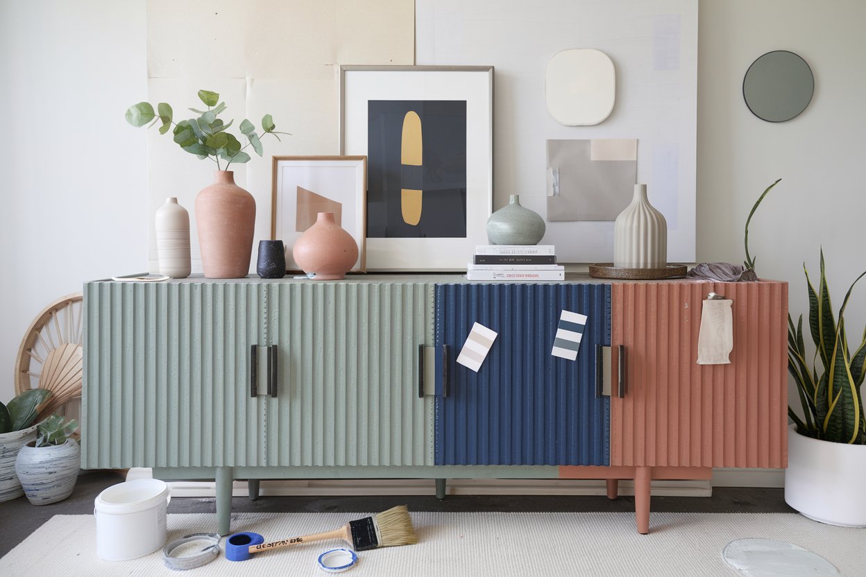 Fluted Sideboard Styling