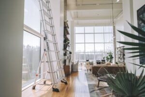 Ladder in Open Floor Plan