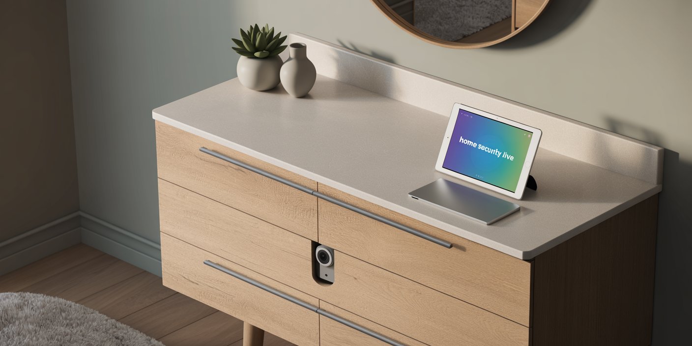 Wooden Vanity Home Security